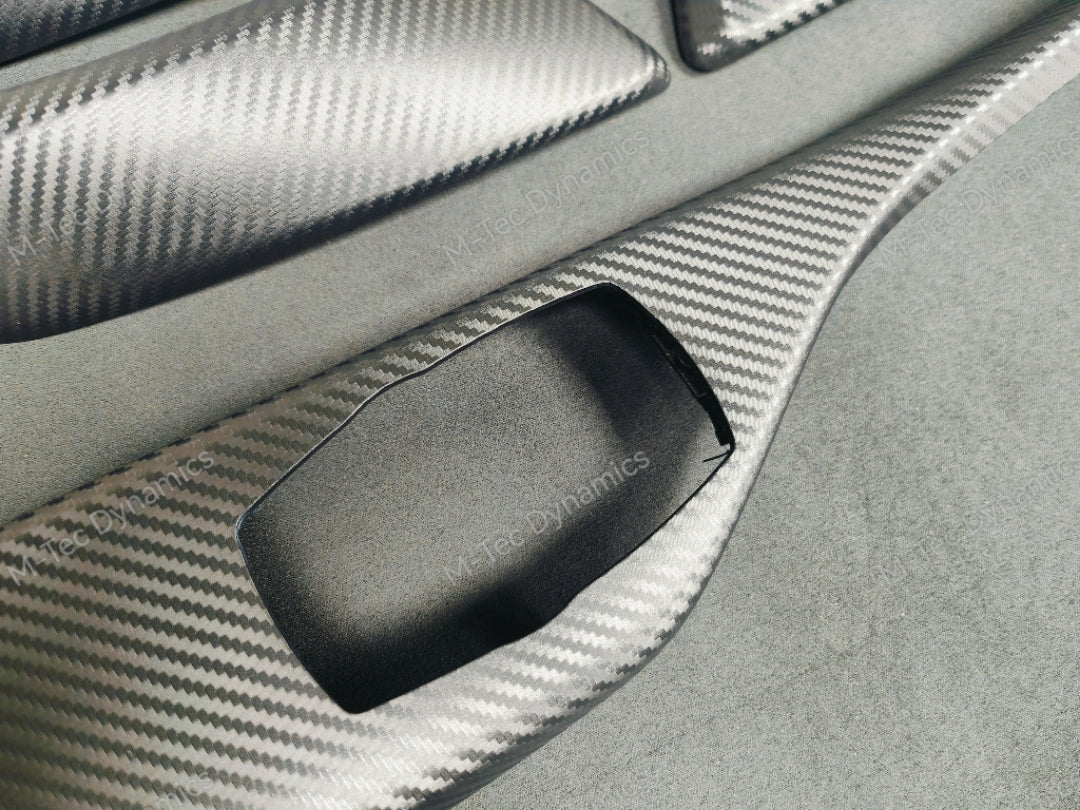 BMW F20 LCI-2 INTERIOR TRIM SET - 3D CARBON / BLUE ACCENT