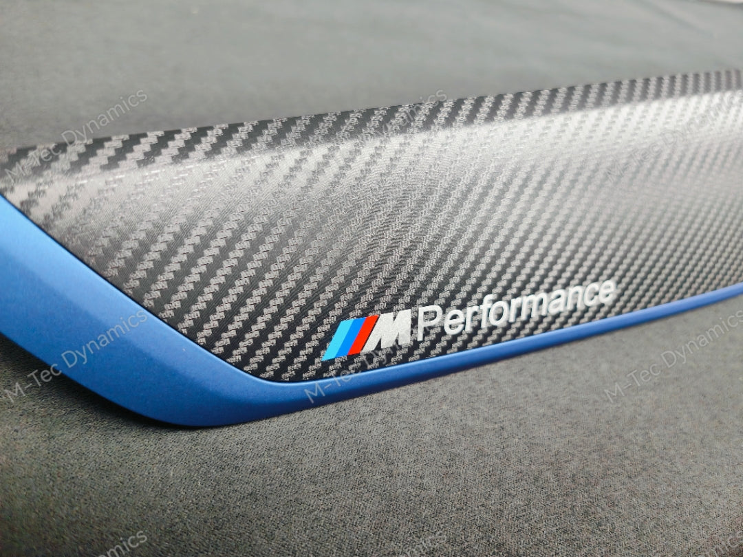 BMW F20 LCI-2 INTERIOR TRIM SET - 3D CARBON / BLUE ACCENT