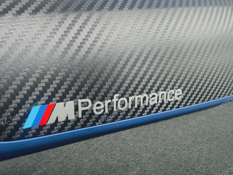 BMW F22 COUPE LCI-2 INTERIOR TRIM SET - 3D CARBON / BLUE ACCENT