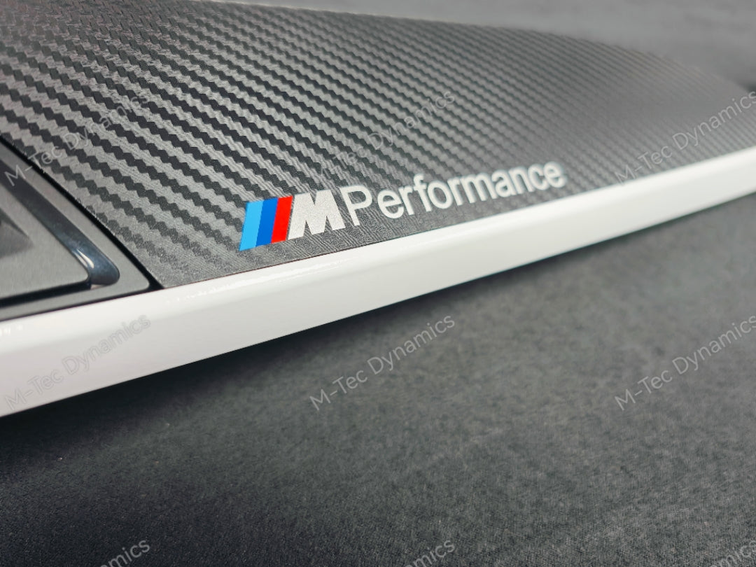 BMW F21 F22 INTERIOR TRIM SET - 3D CARBON / WHITE ACCENT
