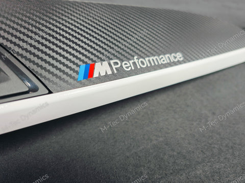 BMW F21 F22 INTERIOR TRIM SET - 3D CARBON / WHITE ACCENT (#11)
