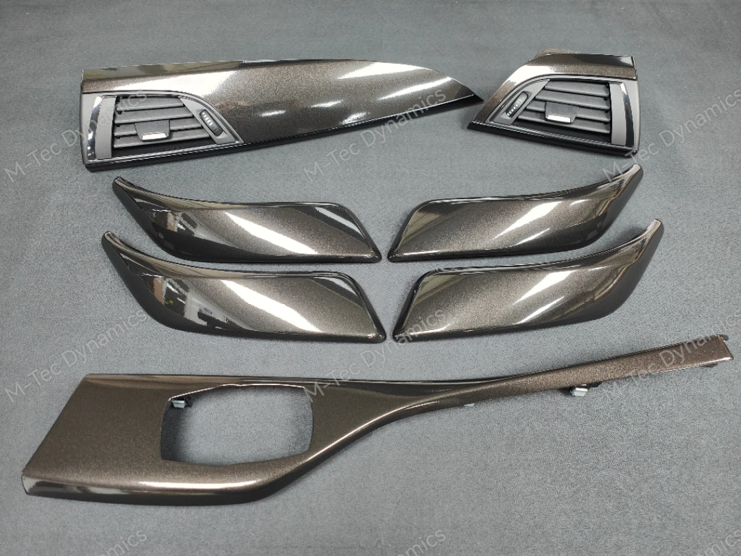 BMW F20 INTERIOR TRIM SET - METALLIC BLACK / GLOSS BLACK ACCENT