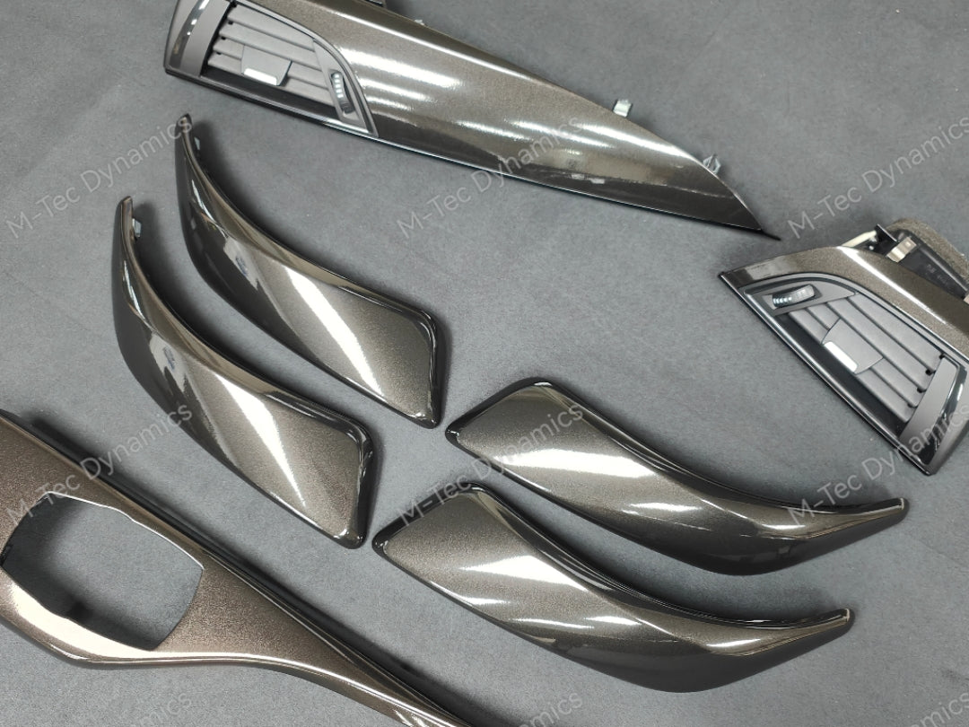 BMW F20 INTERIOR TRIM SET - METALLIC BLACK / GLOSS BLACK ACCENT