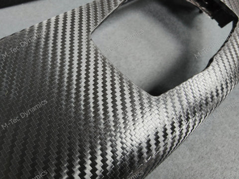 BMW F20 INTERIOR TRIM SET - DEEP TEXTURED GLOSSY CARBON / BLUE ACCENT (#19)