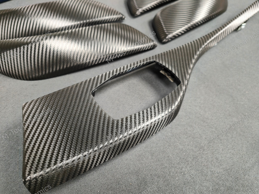 BMW F20 INTERIOR TRIM SET - TEXTURED CARBON / BLUE ACCENT