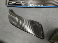 BMW F21 F22 INTERIOR TRIM SET - TEXTURED CARBON / BLUE ACCENT