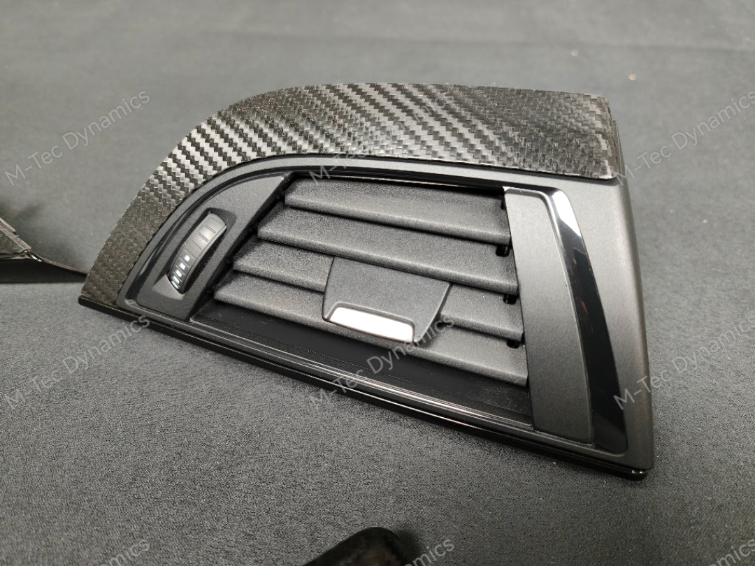 BMW F21 F22 INTERIOR TRIM SET - TEXTURED CARBON / GLOSS BLACK ACCENT