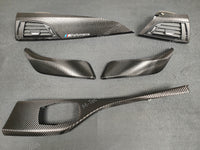 BMW F21 F22 INTERIOR TRIM SET - TEXTURED CARBON / GLOSS BLACK ACCENT