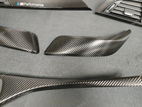 BMW F21 F22 INTERIOR TRIM SET - TEXTURED CARBON / GLOSS BLACK ACCENT