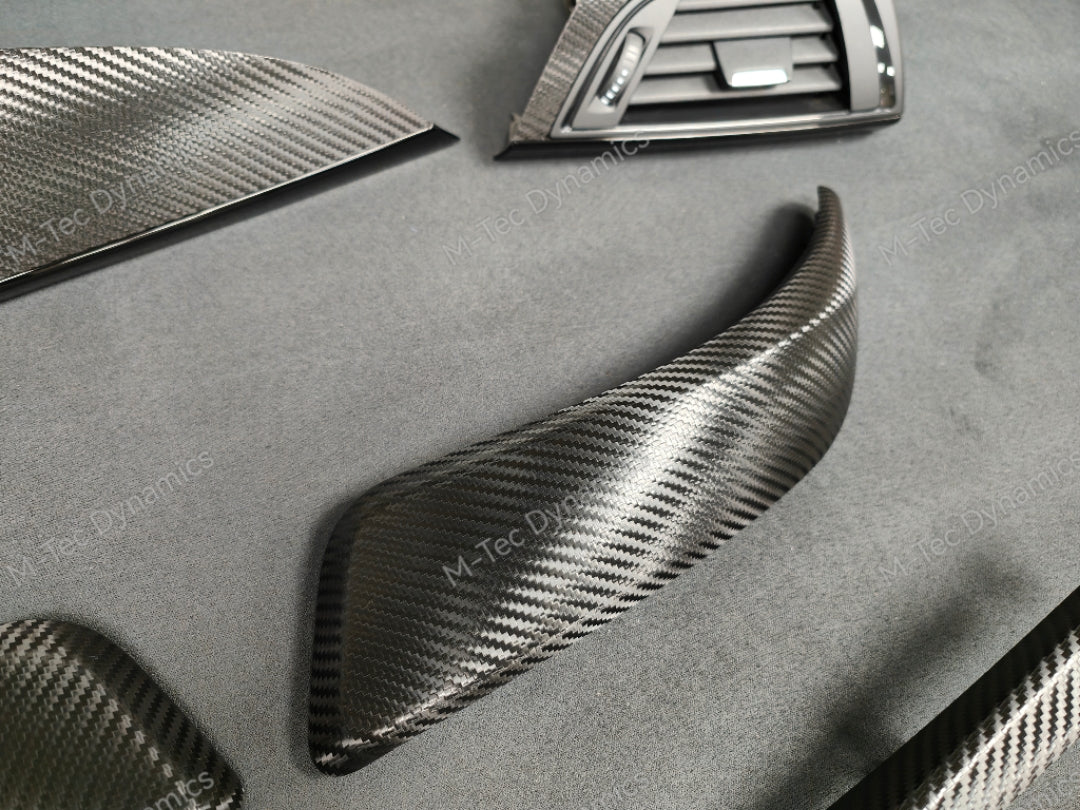 BMW F21 F22 INTERIOR TRIM SET - TEXTURED CARBON / GLOSS BLACK ACCENT