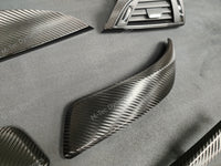 BMW F21 F22 INTERIOR TRIM SET - TEXTURED CARBON / GLOSS BLACK ACCENT