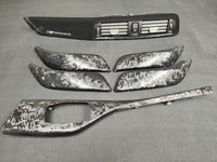 BMW F20 LCI-2 INTERIOR TRIM SET - GLOSS FORGED CARBON / ALCANTARA STYLE