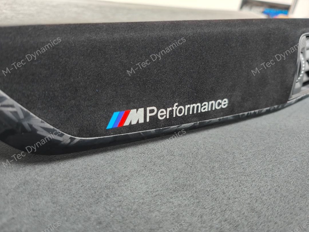 BMW F20 LCI-2 INTERIOR TRIM SET - GLOSS FORGED CARBON / ALCANTARA STYLE