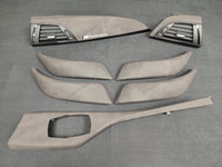 BMW F2X INTERIOR TRIM SET - ALCANTARA LOOK VINYL / GLOSS BLACK ACCENT F20 F21 F22 (MP)