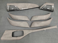 BMW F2X INTERIOR TRIM SET - ALCANTARA LOOK VINYL / GLOSS BLACK ACCENT F20 F21 F22 (MP)