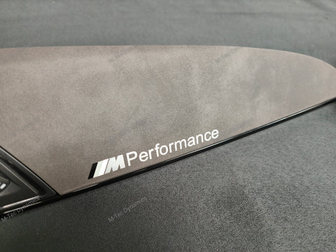 BMW F2X INTERIOR TRIM SET - ALCANTARA LOOK VINYL / GLOSS BLACK ACCENT F20 F21 F22 (#21)