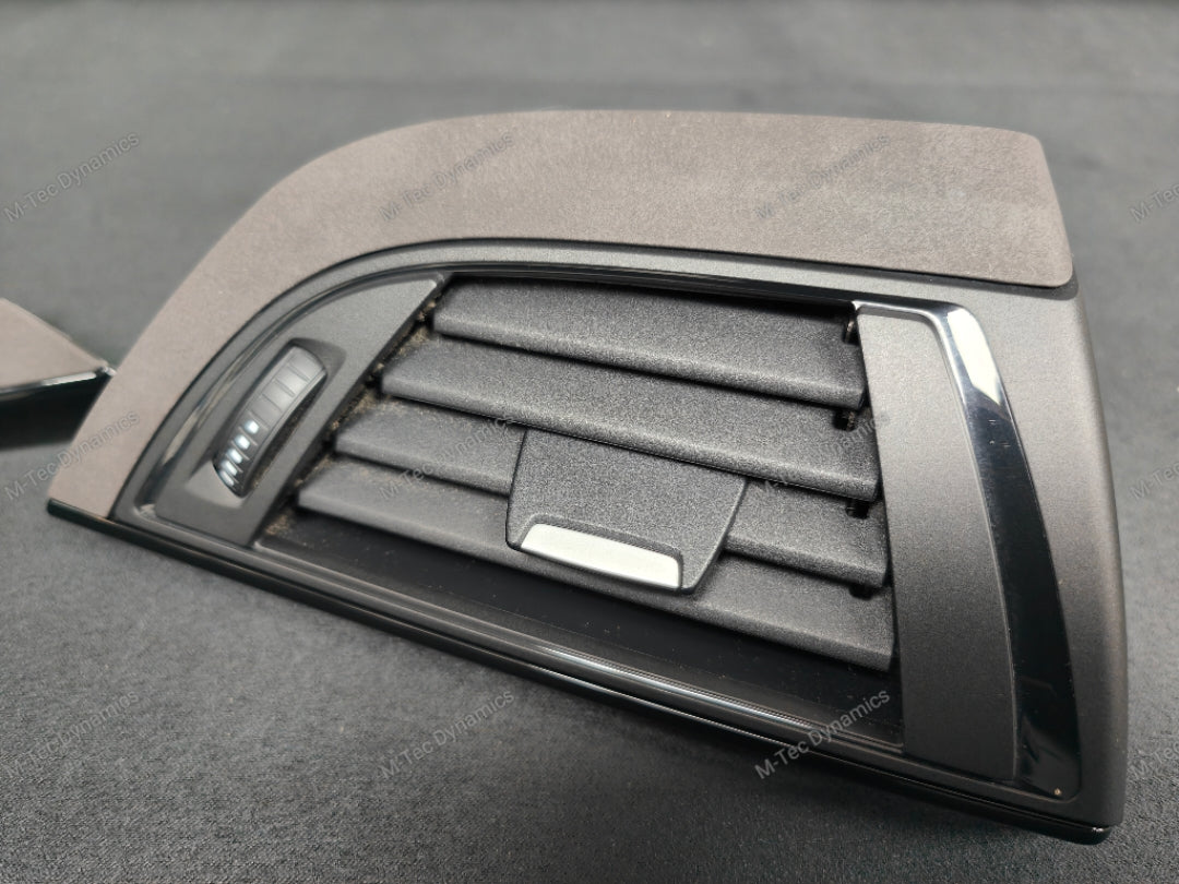 BMW F2X INTERIOR TRIM SET - ALCANTARA LOOK VINYL / GLOSS BLACK ACCENT F20 F21 F22 (MP)