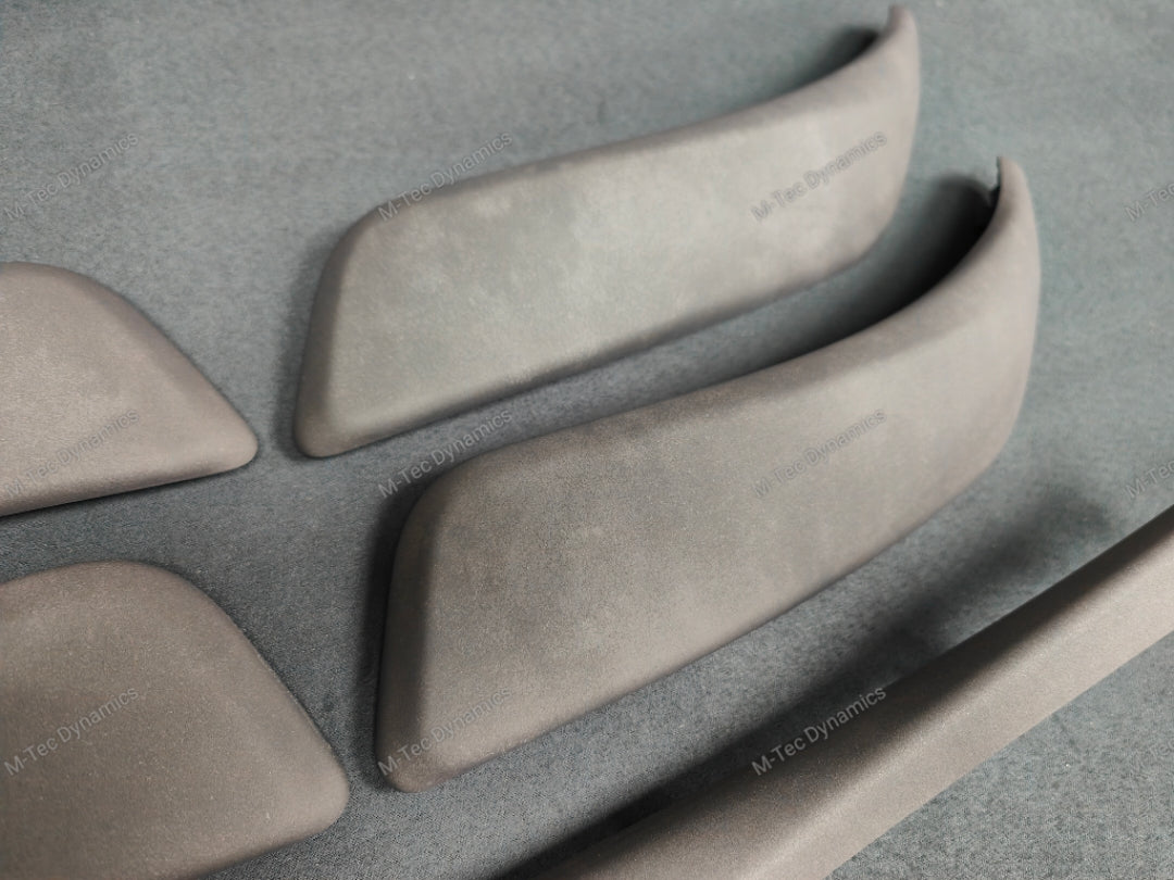 BMW F2X INTERIOR TRIM SET - ALCANTARA LOOK VINYL / GLOSS BLACK ACCENT F20 F21 F22 (MP)
