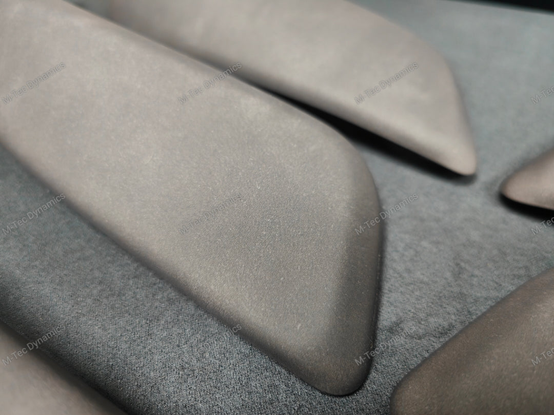 BMW F2X INTERIOR TRIM SET - ALCANTARA LOOK VINYL / GLOSS BLACK ACCENT F20 F21 F22 (MP)