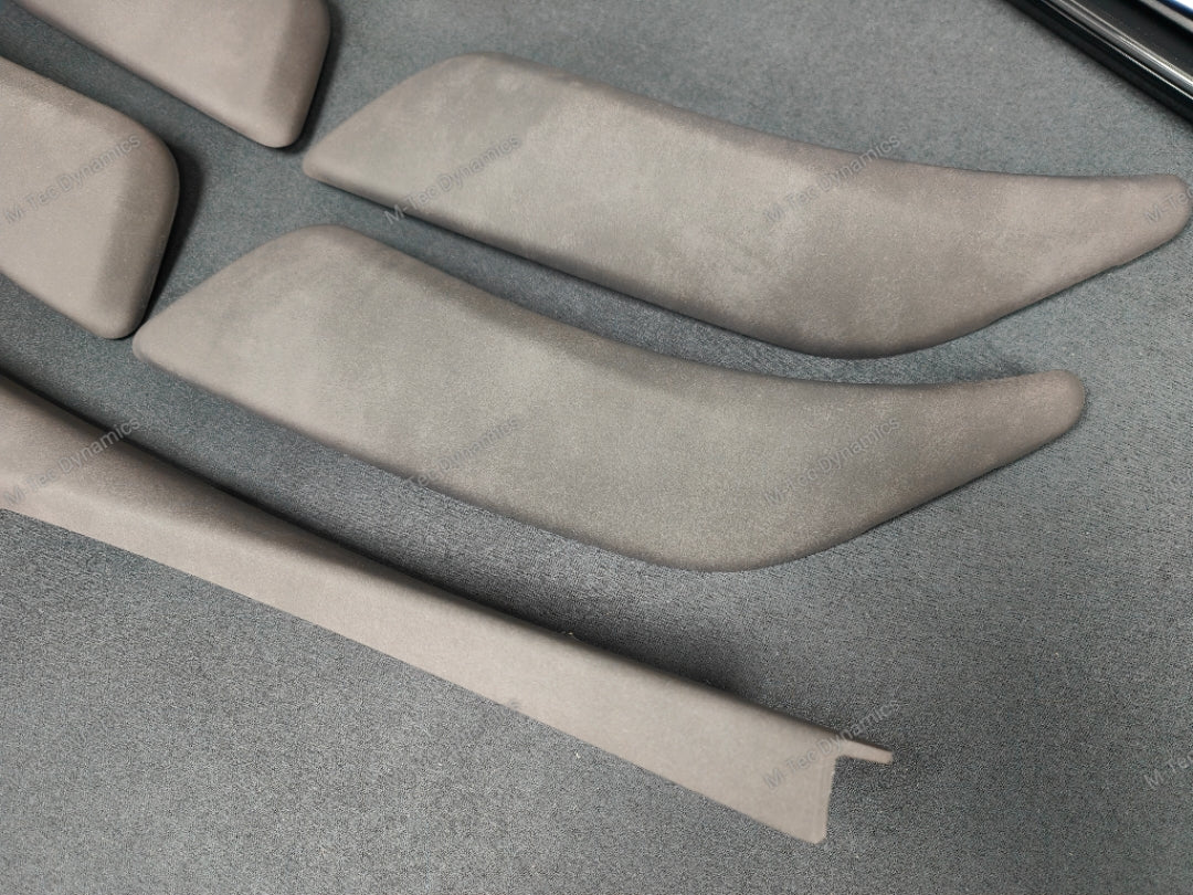BMW F2X INTERIOR TRIM SET - ALCANTARA LOOK VINYL / GLOSS BLACK ACCENT F20 F21 F22 (MP)