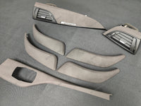 BMW F2X INTERIOR TRIM SET - ALCANTARA LOOK VINYL / GLOSS BLACK ACCENT F20 F21 F22 (MP)