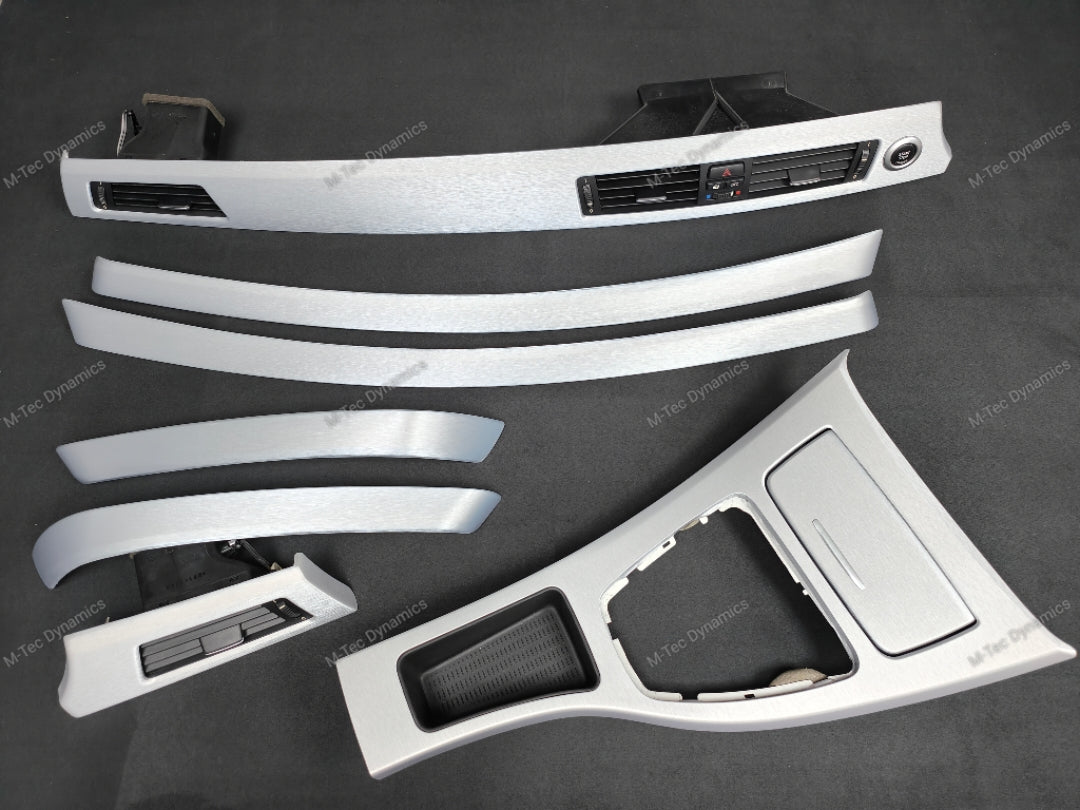 BMW E90 / E91 INTERIOR TRIM SET - SILVER BRUSHED ALUMINIUM