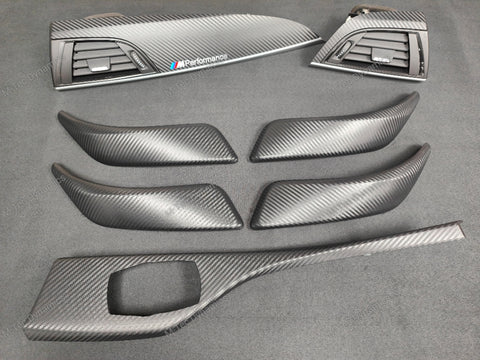 BMW F20 INTERIOR TRIM SET - 3D CARBON / SILVER ACCENT (#22)