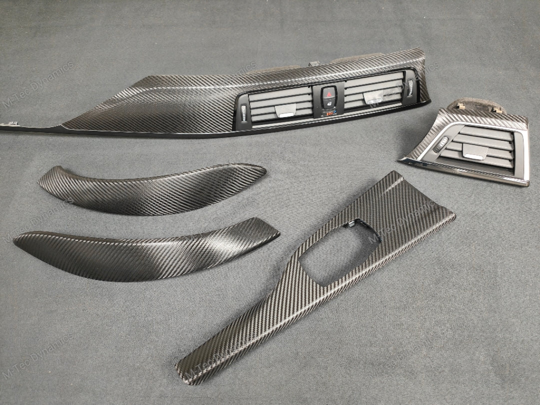 BMW F32 COUPE INTERIOR TRIM SET - TEXTURED CARBON / SHADOW ACCENT
