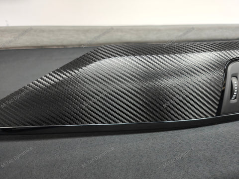 BMW F33 F83 4-SERIES CONVERTIBLE INTERIOR TRIM SET - DEEP TEXTURED GLOSSY CARBON / SHADOW ACCENT