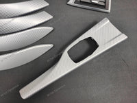 BMW F30 F31 F36 LCI INTERIOR TRIM SET - 4D SILVER CARBON / SILVER ACCENT