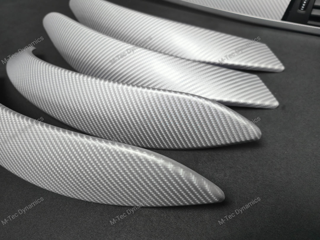 BMW F30 F31 F36 LCI INTERIOR TRIM SET - 4D SILVER CARBON / SILVER ACCENT