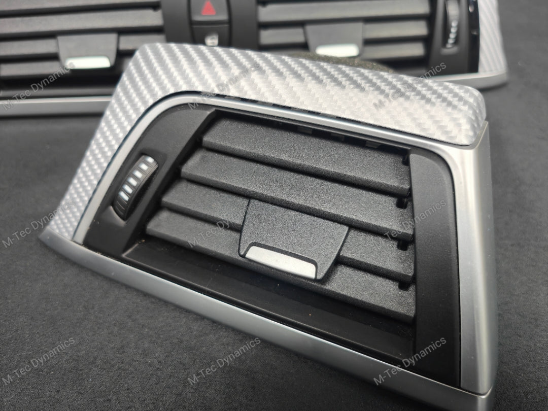 BMW F30 F31 F36 LCI INTERIOR TRIM SET - 4D SILVER CARBON / SILVER ACCENT