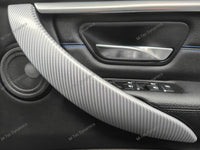 WRAPPING SERVICE - BMW F3X INTERIOR TRIM SET - 4D SILVER CARBON (F30 F31 F32 F33 F36)