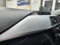 WRAPPING SERVICE - BMW F3X INTERIOR TRIM SET - 4D SILVER CARBON (F30 F31 F32 F33 F36)