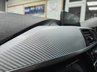 WRAPPING SERVICE - BMW F3X INTERIOR TRIM SET - 4D SILVER CARBON (F30 F31 F32 F33 F36)