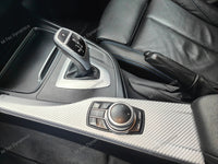 WRAPPING SERVICE - BMW F3X INTERIOR TRIM SET - 4D SILVER CARBON (F30 F31 F32 F33 F36)