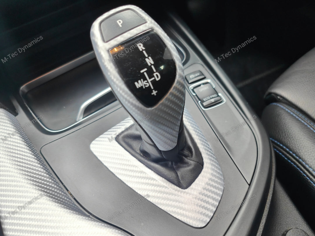 WRAPPING SERVICE - BMW F3X INTERIOR TRIM SET - 4D SILVER CARBON (F30 F31 F32 F33 F36)