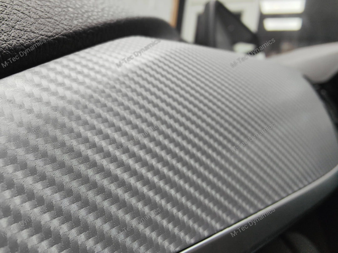 WRAPPING SERVICE - BMW F3X INTERIOR TRIM SET - 4D SILVER CARBON (F30 F31 F32 F33 F36)
