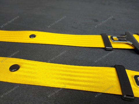 BMW 2-SERIES F22 COUPE YELLOW FRONT SEAT BELT SET