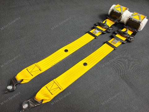 BMW 2-SERIES F22 COUPE YELLOW FRONT SEAT BELT SET