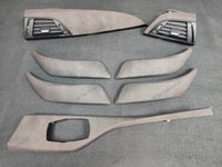 BMW F2X INTERIOR TRIM SET - ALCANTARA LOOK VINYL / GLOSS BLACK ACCENT F20 F21 F22