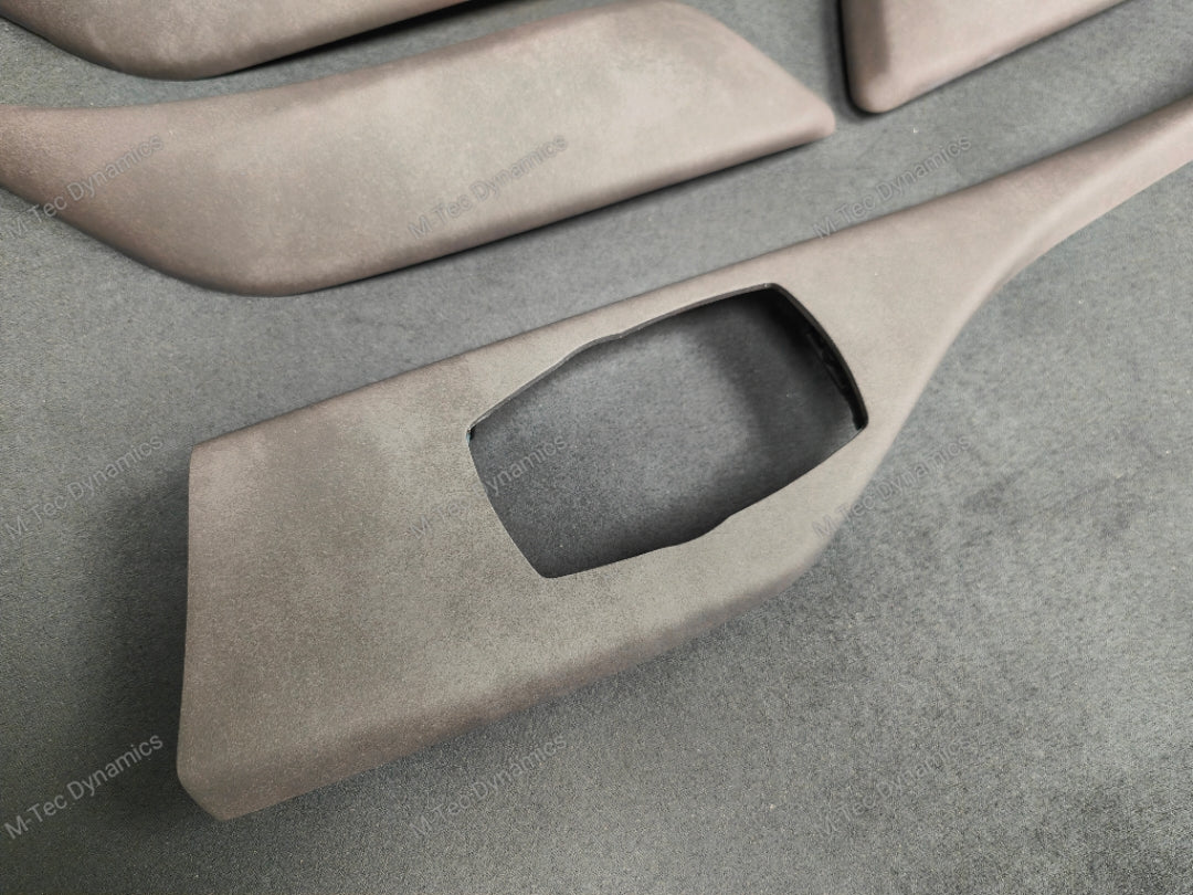 BMW F2X INTERIOR TRIM SET - ALCANTARA LOOK VINYL / GLOSS BLACK ACCENT F20 F21 F22