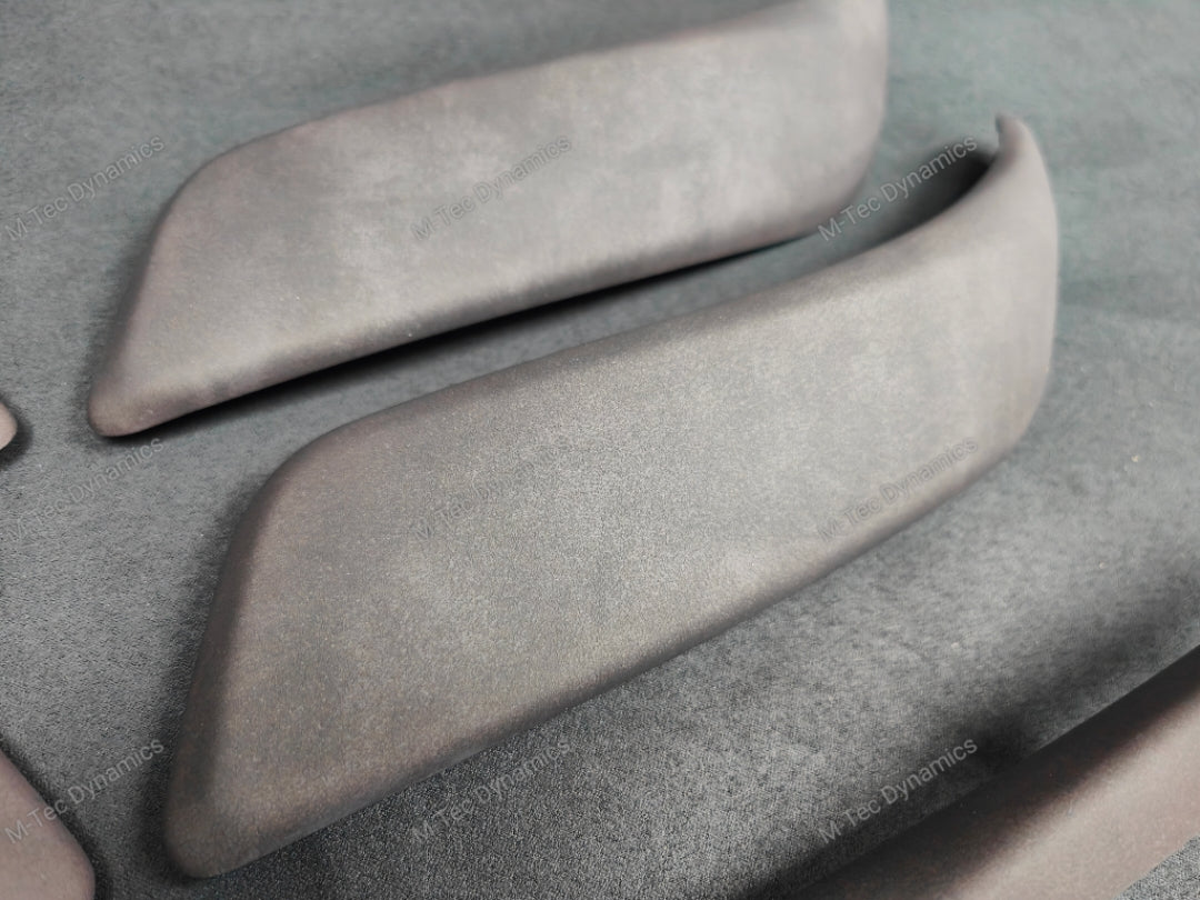 BMW F2X INTERIOR TRIM SET - ALCANTARA LOOK VINYL / GLOSS BLACK ACCENT F20 F21 F22