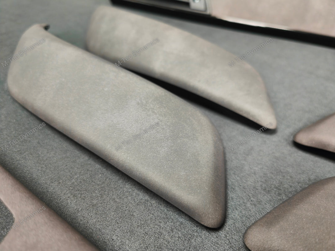 BMW F2X INTERIOR TRIM SET - ALCANTARA LOOK VINYL / GLOSS BLACK ACCENT F20 F21 F22