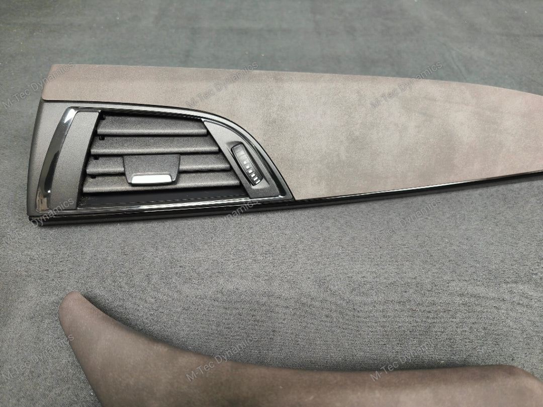 BMW F2X INTERIOR TRIM SET - ALCANTARA LOOK VINYL / GLOSS BLACK ACCENT F20 F21 F22