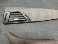 BMW F2X INTERIOR TRIM SET - ALCANTARA LOOK VINYL / GLOSS BLACK ACCENT F20 F21 F22