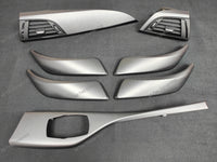 BMW F20 F21 F22 INTERIOR TRIM SET - SHADOW GREY / GLOSS BLACK ACCENT