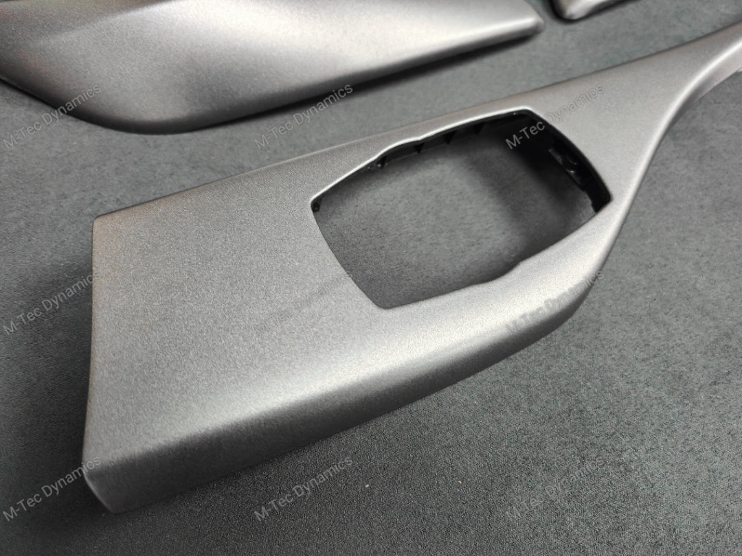 BMW F20 F21 F22 INTERIOR TRIM SET - SHADOW GREY / GLOSS BLACK ACCENT