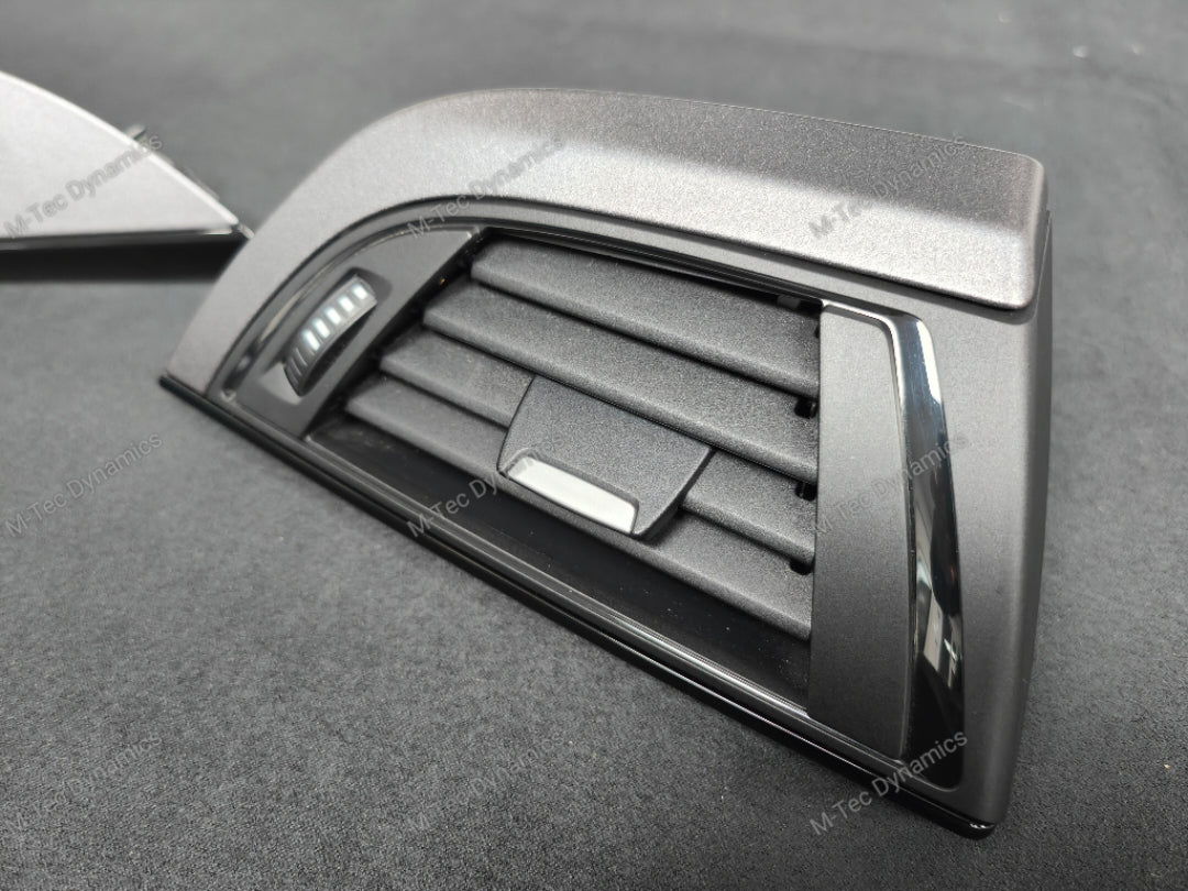 BMW F20 F21 F22 INTERIOR TRIM SET - SHADOW GREY / GLOSS BLACK ACCENT