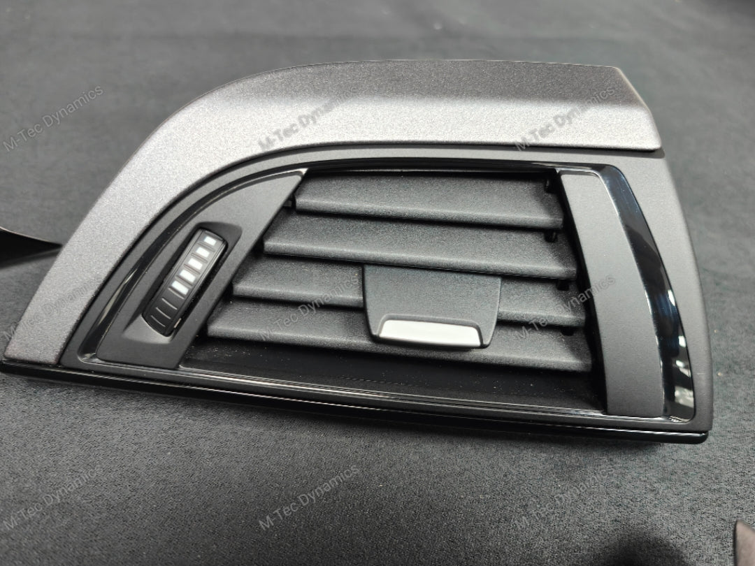 BMW F20 F21 F22 INTERIOR TRIM SET - SHADOW GREY / GLOSS BLACK ACCENT